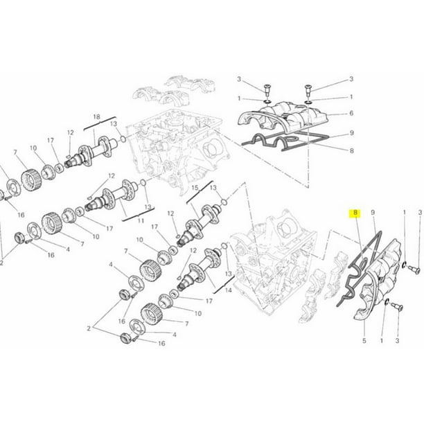 Ducati OEM Replacement Internal Valve Cover Gasket 78810941A Diavel SBK Ducati OEM Replacement Internal Valve Cover Gasket 78810941A Diavel SBK